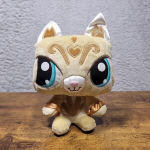 Littlest Pet Shop SASSIEST KITTY CAT Plush 9 inch Tan Hasbros